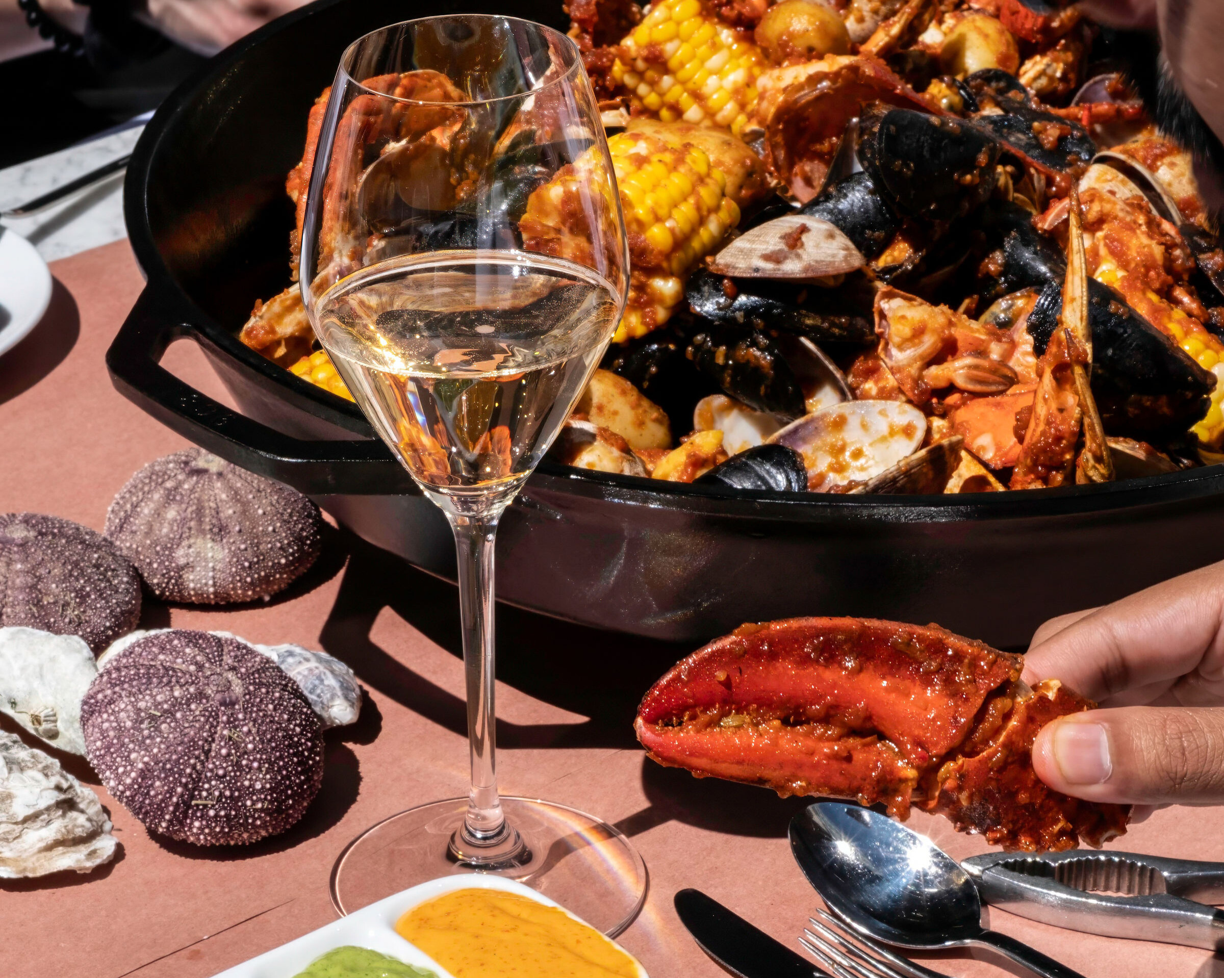 2024 Seafood Boil Table Layout - Boulevard Kitchen & Oyster Bar