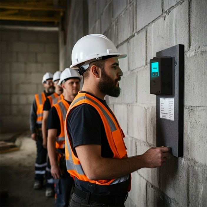 Figure 3. BreathLogix Alcohol device available with contactless and straw modes for rapid workplace pre-access alcohol screening