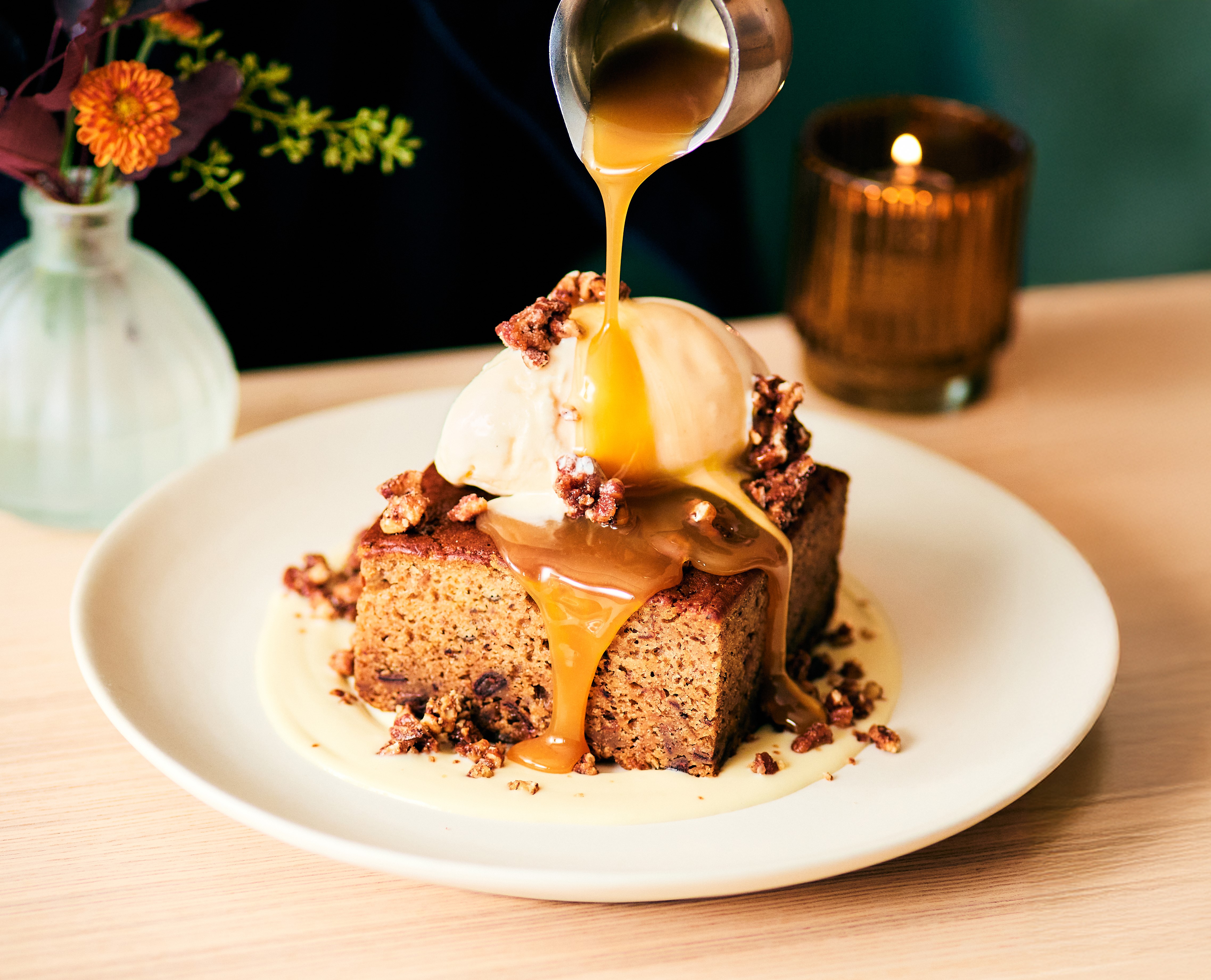 Sticky Toffee Pudding Dessert - Moxies 2025 Winter Feature Menu