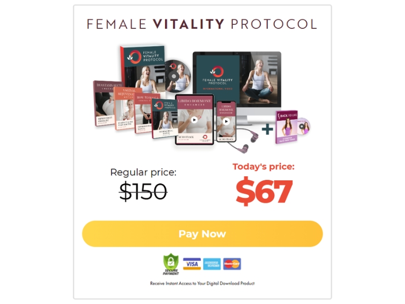 Female Vitality Blueprint Review Upper Body Alignment Stretch for Women's Libido Dysfunction by Alex Miller Price