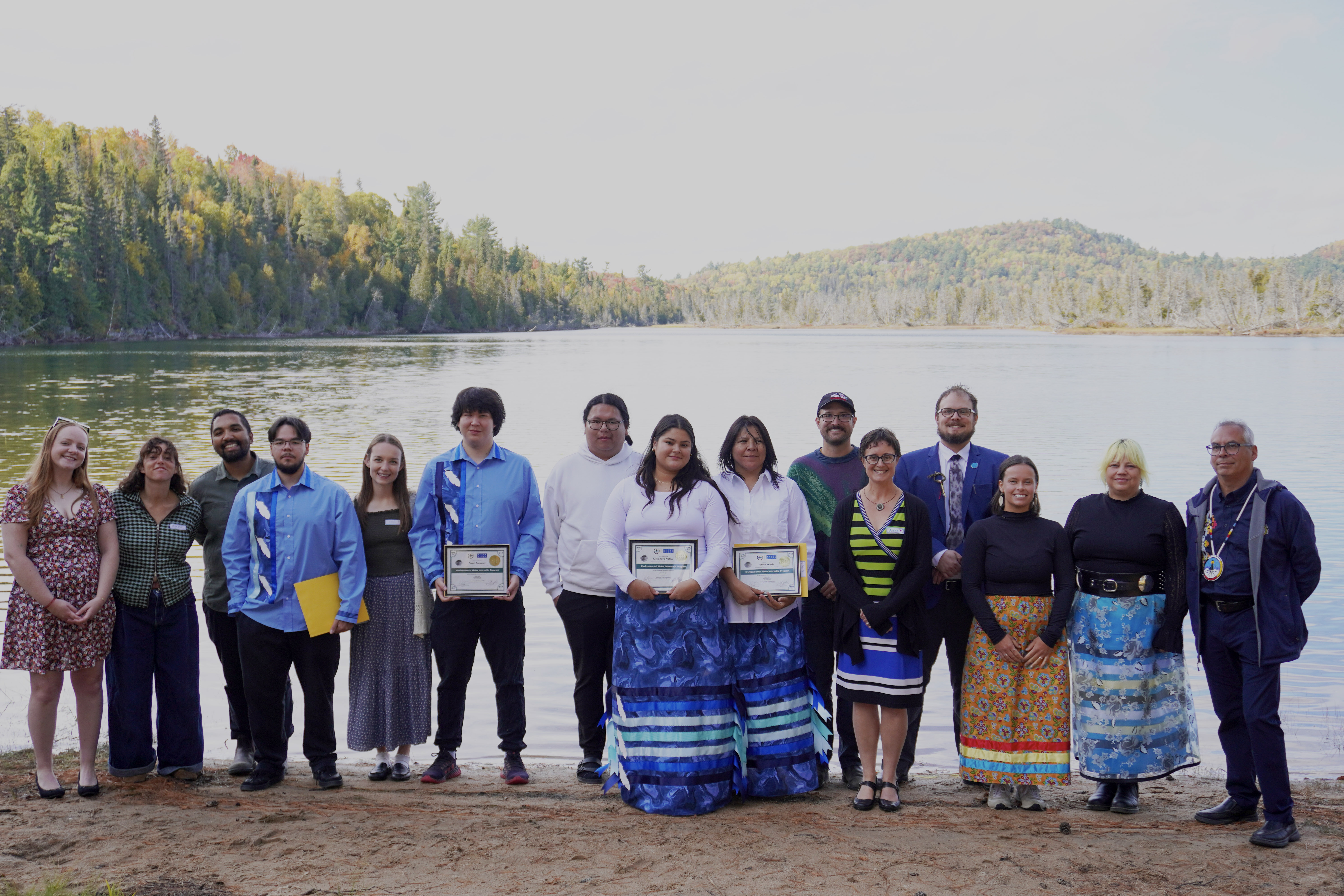 Graduates celebrate graduation together with members of the Water FIRST and NSTC community