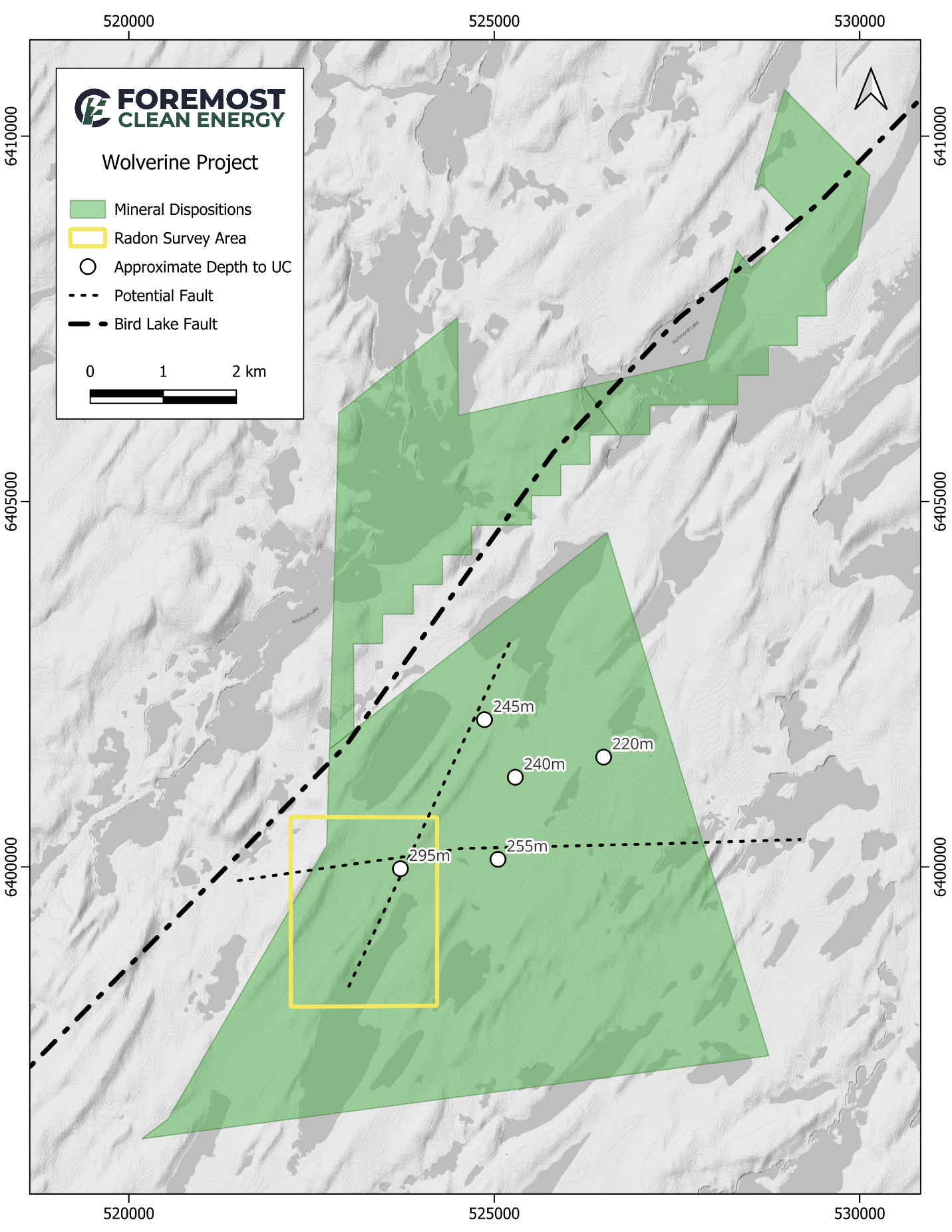 Figure 2. Wolverine Property Compilation Map