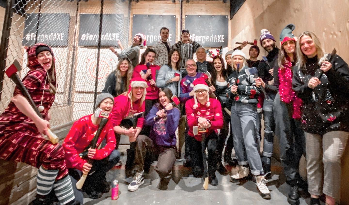 Forged Axe Throwing Celebrates Record-Breaking Christmas Season