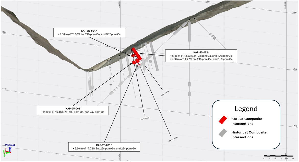 Oblique section showing KAP-25-001A, KAP-25-001B, KAP-25-002, and KAP-25-003.