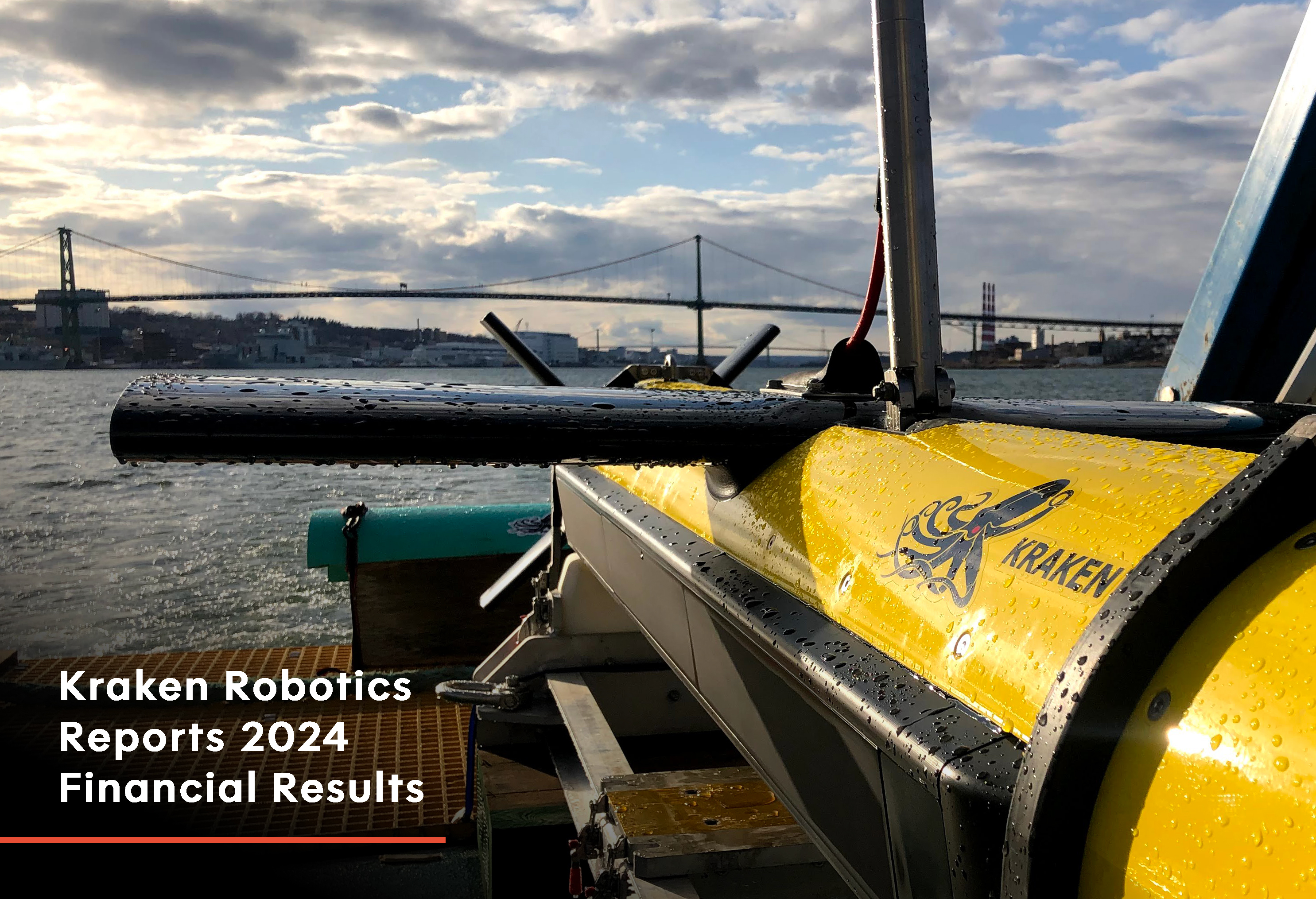 KATFISH towed synthetic aperture sonar system returning from testing in Halifax Harbour