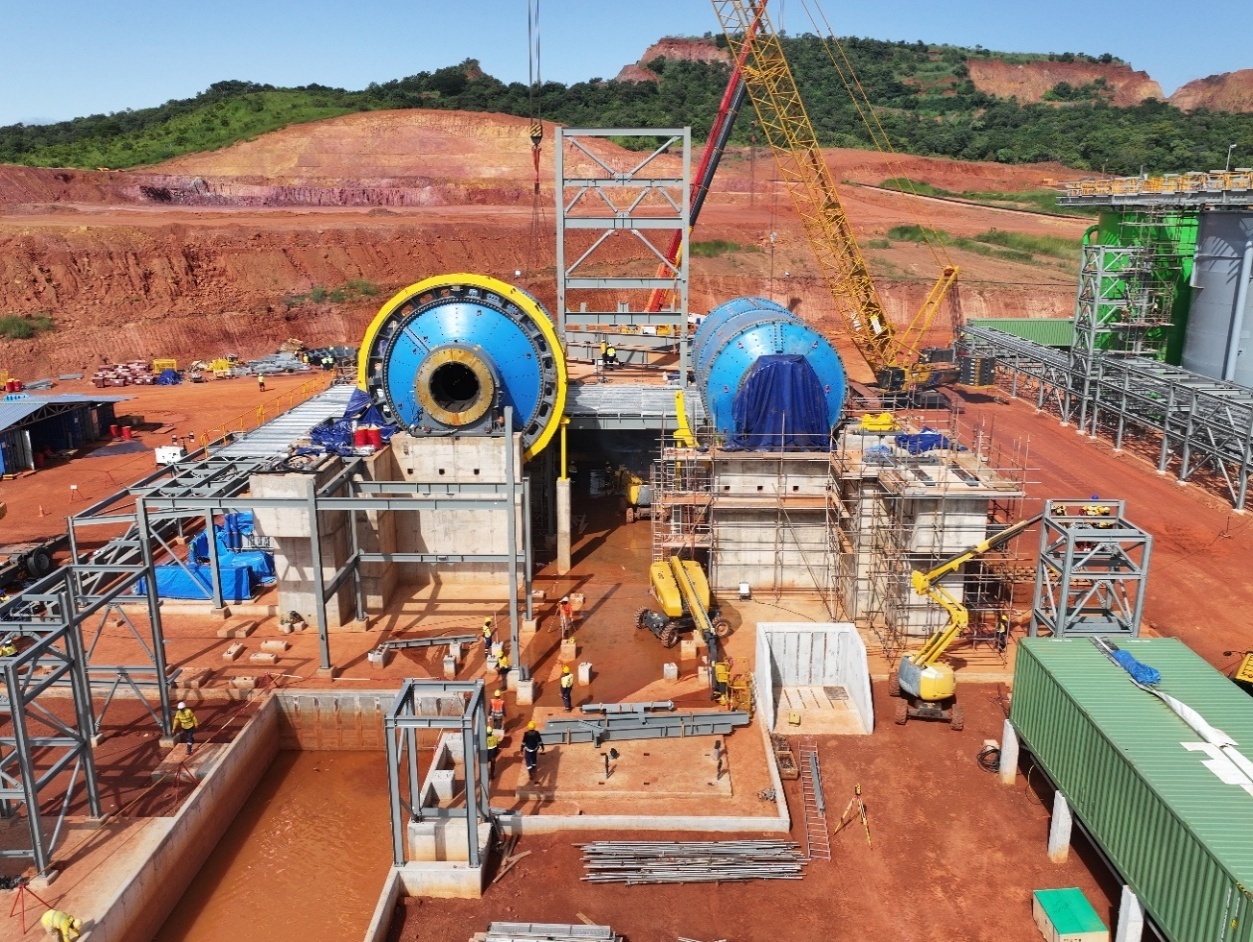 Figure 2: View of milling building showing mill suspended slab complete and mill installation (12 October 2025)