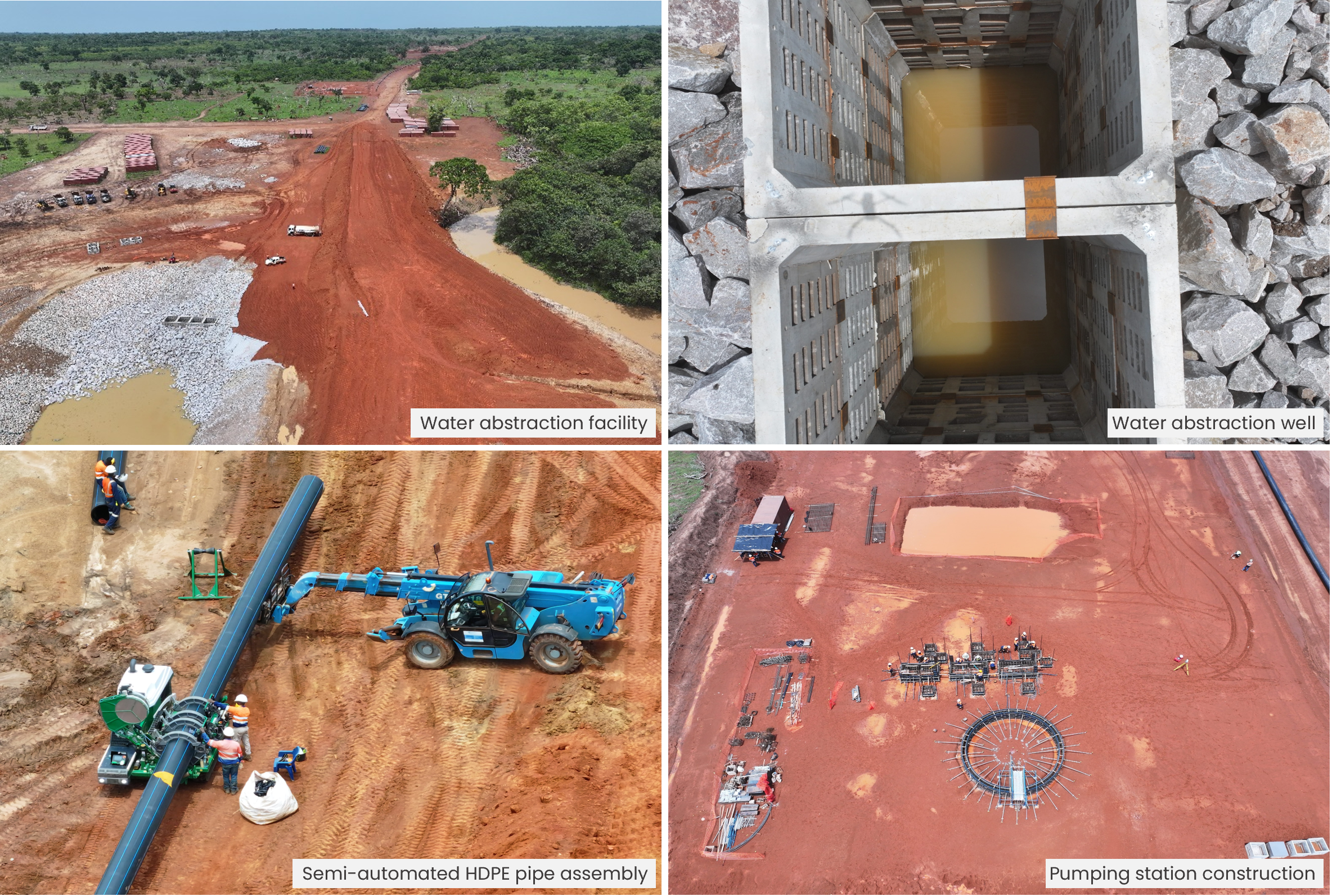 Figure 4 - River abstraction site and pumping infrastructure