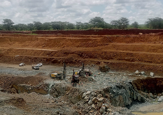 Drilling Operations at Buckreef Gold